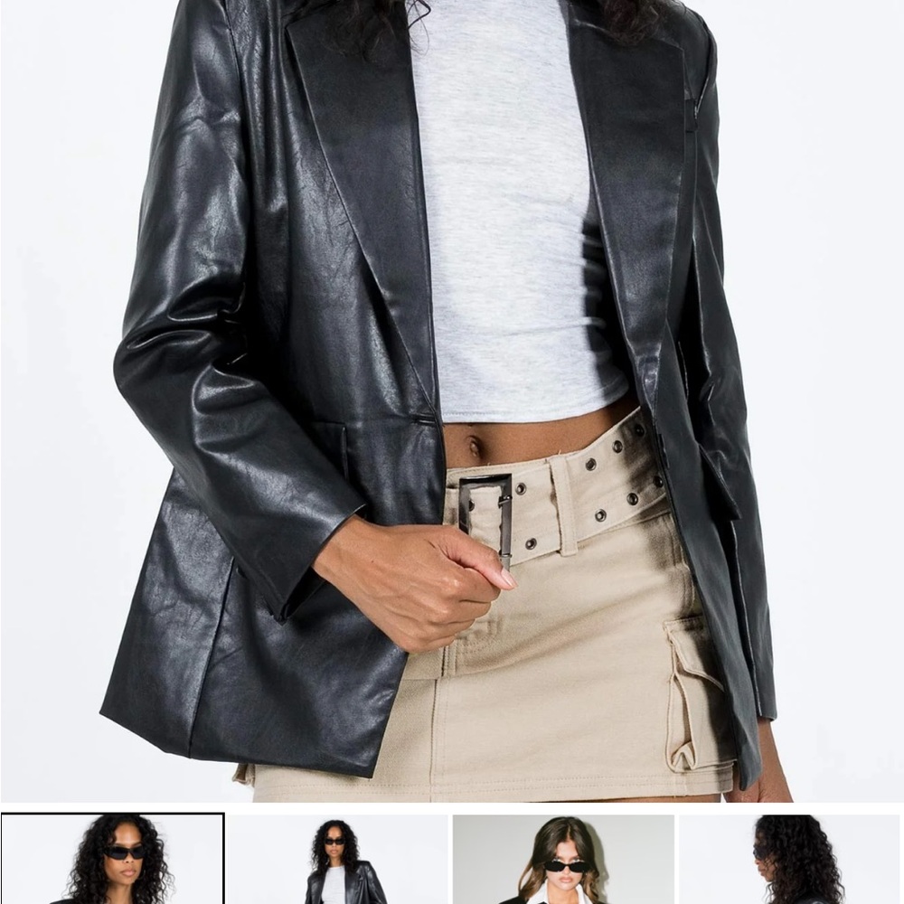 Princess Polly Black Blazer Jacket